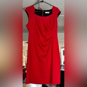 Red, Calvin Klein Dress